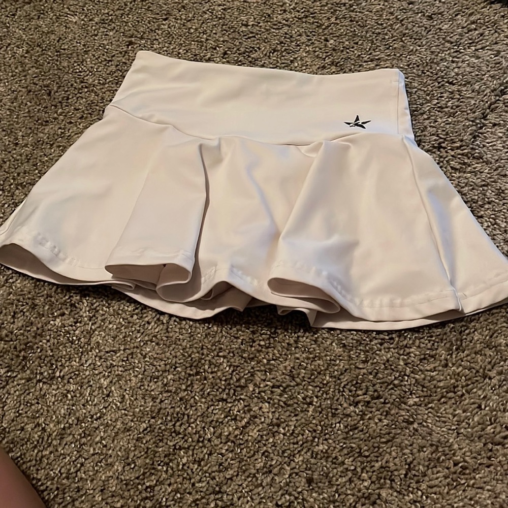 Rebel Athletic skirt white girls size YM